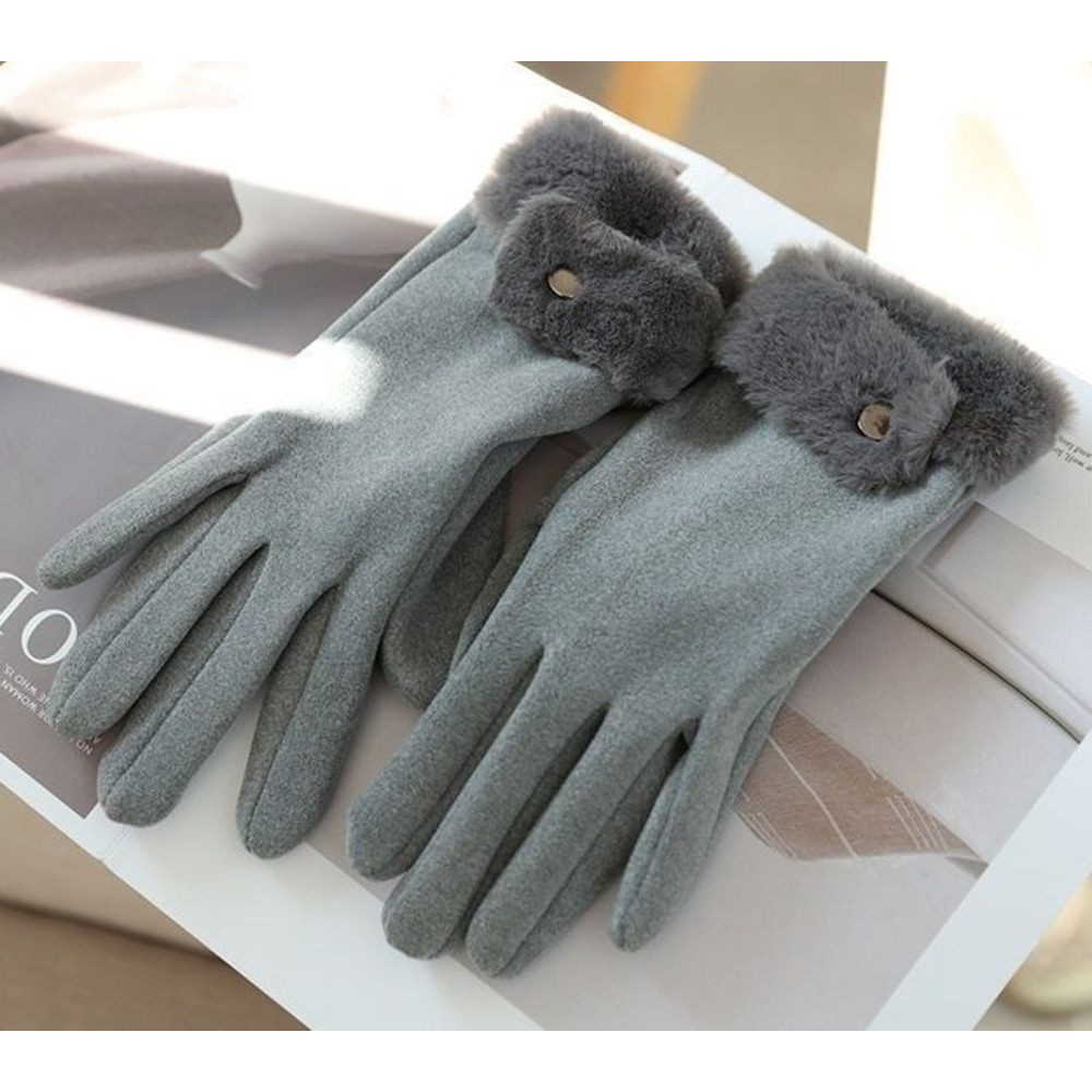 Women's Winter Gloves Are Cute, Touchscreen-compatible, Warm, Fleece-lined, Thickened, Cold-proof, Windproof, And_voghion.com