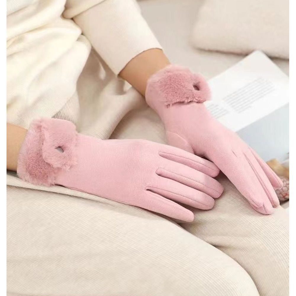 Women's Winter Gloves Are Cute, Touchscreen-compatible, Warm, Fleece-lined, Thickened, Cold-proof, Windproof, And_voghion.com
