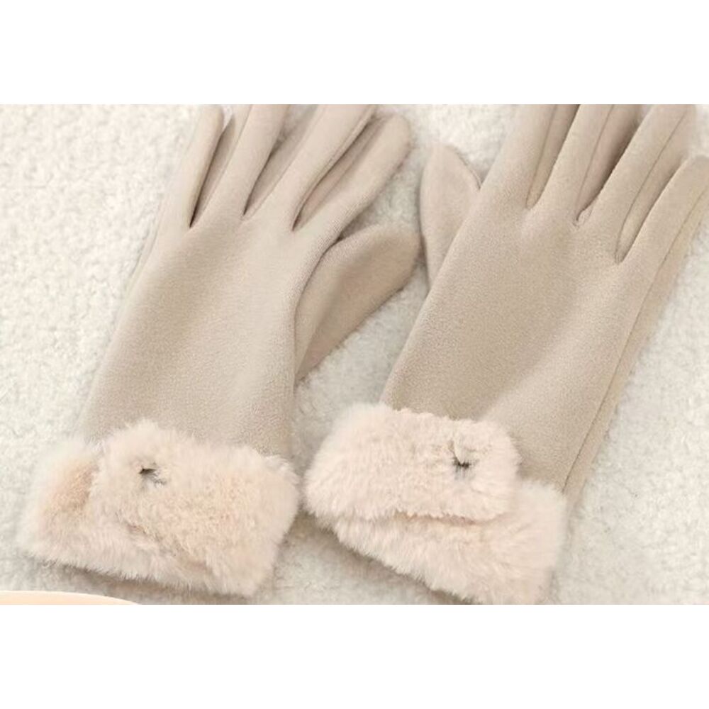 Women's Winter Gloves Are Cute, Touchscreen-compatible, Warm, Fleece-lined, Thickened, Cold-proof, Windproof, And_voghion.com