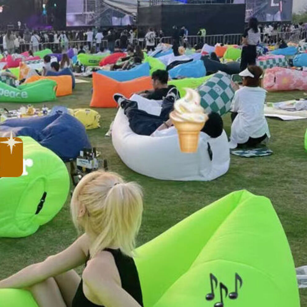 Outdoor Inflatable Sofa Single Portable Bed For Camping Trips_voghion.com