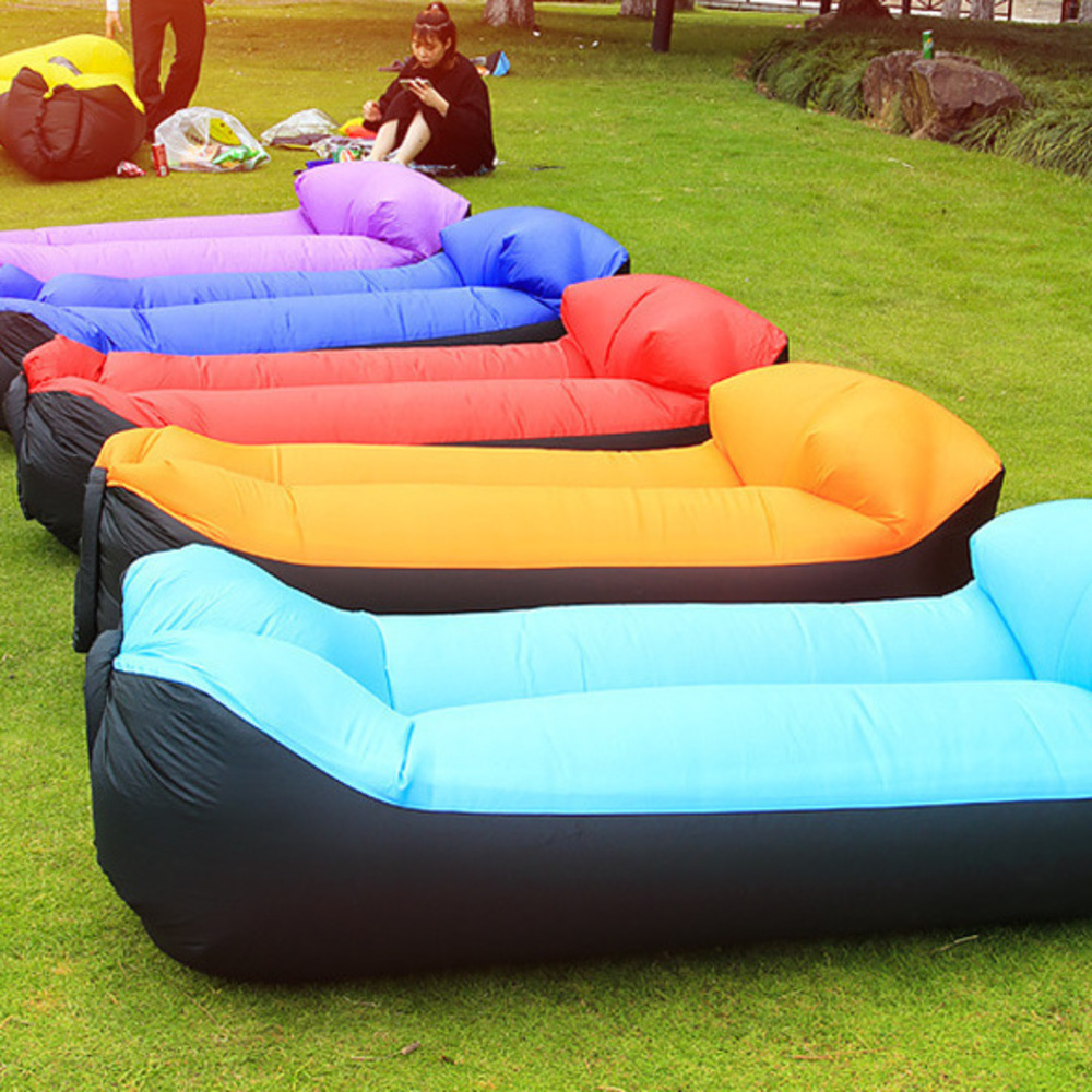 Outdoor Inflatable Sofa Single Portable Bed For Camping Trips_voghion.com