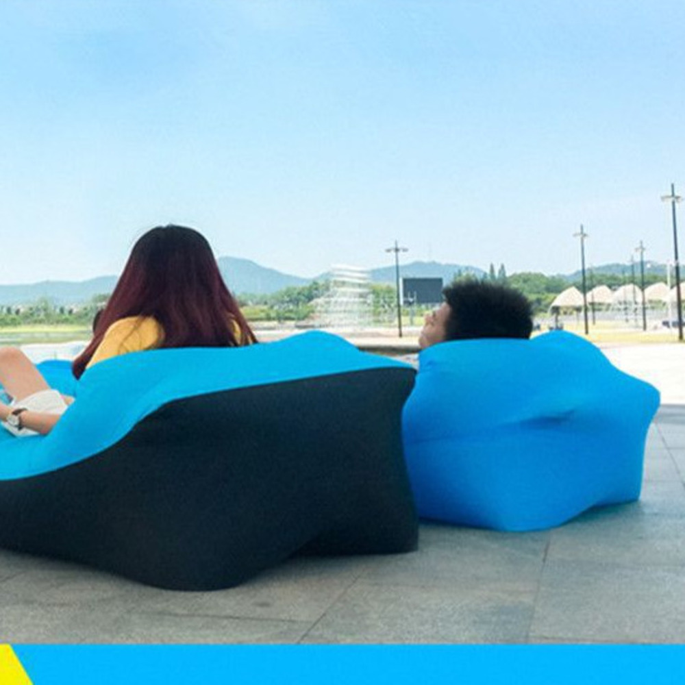 Outdoor Inflatable Sofa Single Portable Bed For Camping Trips_voghion.com