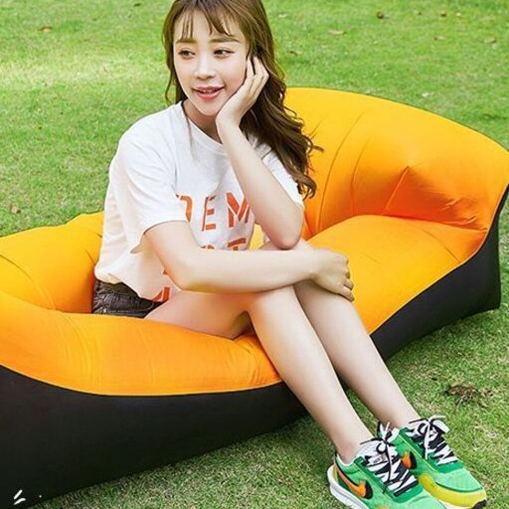 Outdoor Inflatable Sofa Single Portable Bed For Camping Trips_voghion.com