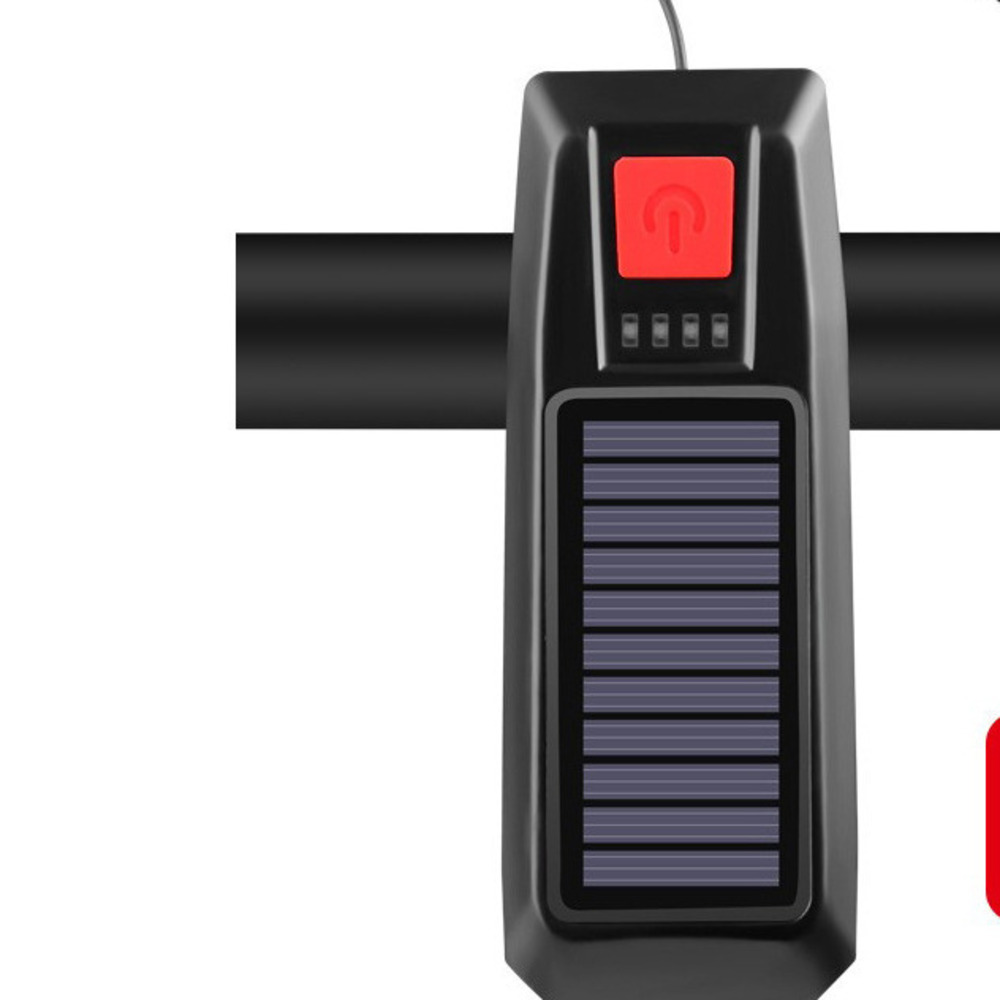 Solar Rechargeable Horn Front Bicycle Night Strong Equipment Riding Tail Light_voghion.com