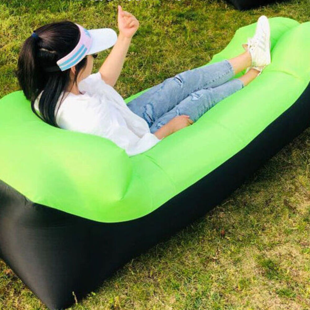 Outdoor Inflatable Sofa Single Portable Bed For Camping Trips_voghion.com