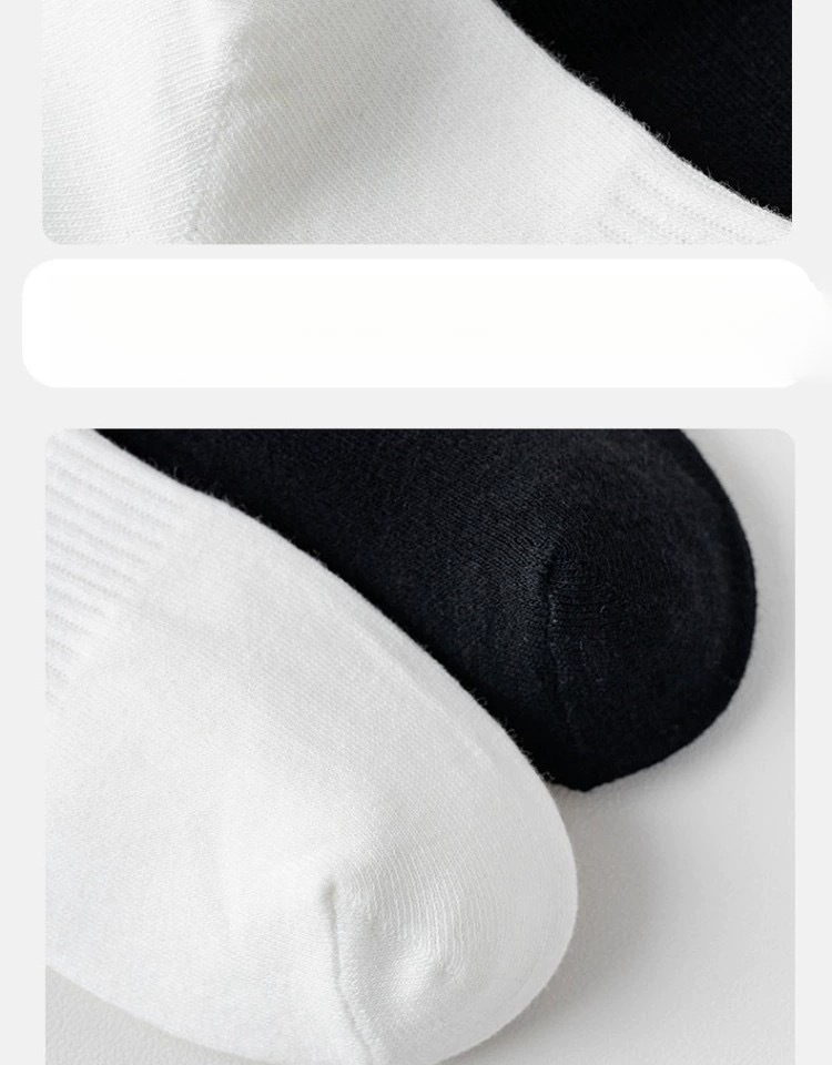Men's Deodorant Sweat-Absorbing Spring Cotton Sports Mid-Calf Thin Solid Color Short Summer Women's Boat Socks_desvips.com