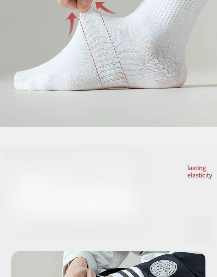 Men's Deodorant Sweat-Absorbing Spring Cotton Sports Mid-Calf Thin Solid Color Short Summer Women's Boat Socks_desvips.com