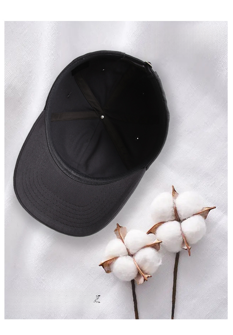 Letter For Men Korean Style Versatile Curved Brim Cotton Soft Top Sun Hat Fashion Sports Simple Women's Baseball Cap_desvips.com