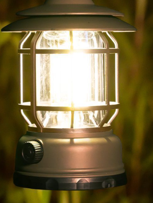 Vintage Outdoor Long Battery Life Lighting Ultra-long Campsite Camping Rechargeable Tent Atmosphere Lantern Hanging Type_voghion.com