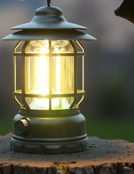 Vintage Outdoor Long Battery Life Lighting Ultra-long Campsite Camping Rechargeable Tent Atmosphere Lantern Hanging Type_voghion.com