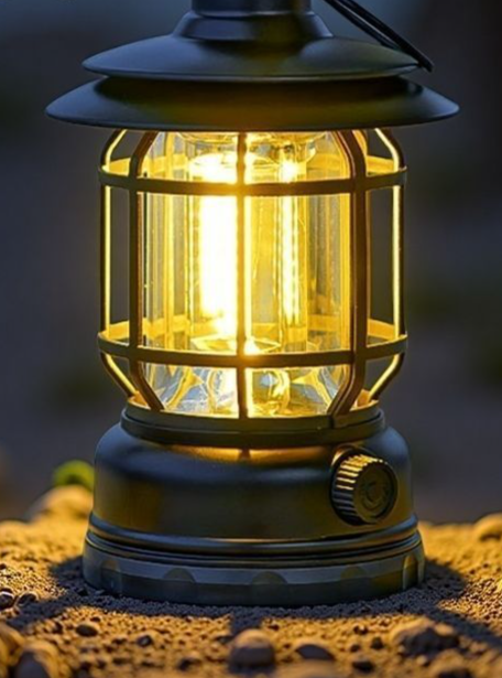 Vintage Outdoor Long Battery Life Lighting Ultra-long Campsite Camping Rechargeable Tent Atmosphere Lantern Hanging Type_voghion.com