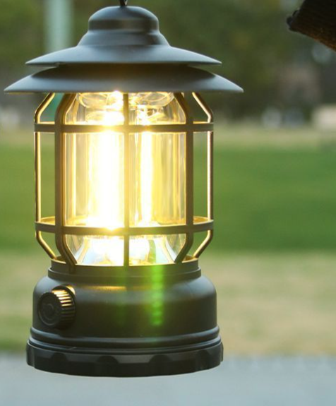 Vintage Outdoor Long Battery Life Lighting Ultra-long Campsite Camping Rechargeable Tent Atmosphere Lantern Hanging Type_voghion.com