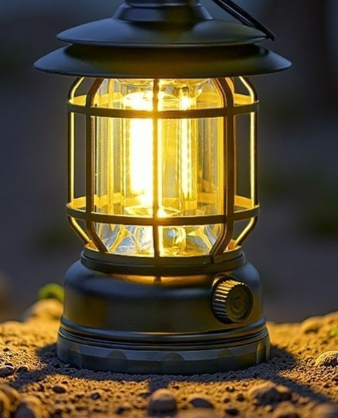 Vintage Outdoor Rechargeable Camping Lantern For Atmosphere Lighting_voghion.com