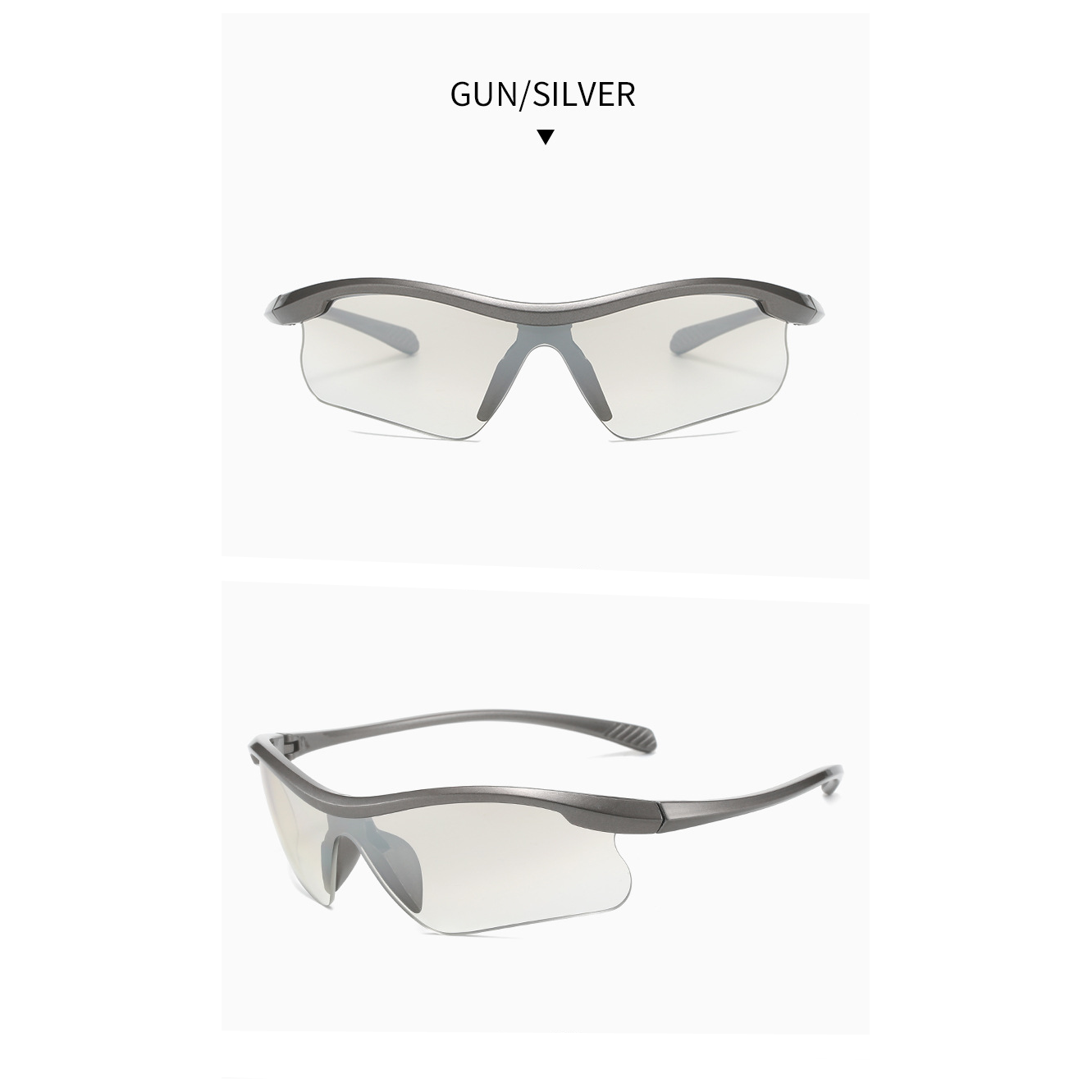 Outdoor Sportseering Skifahren Einteilige Silberbrille Winddichte Sonnenbrille Für Männer Und Frauen Trendy Cool Running_voghion.com
