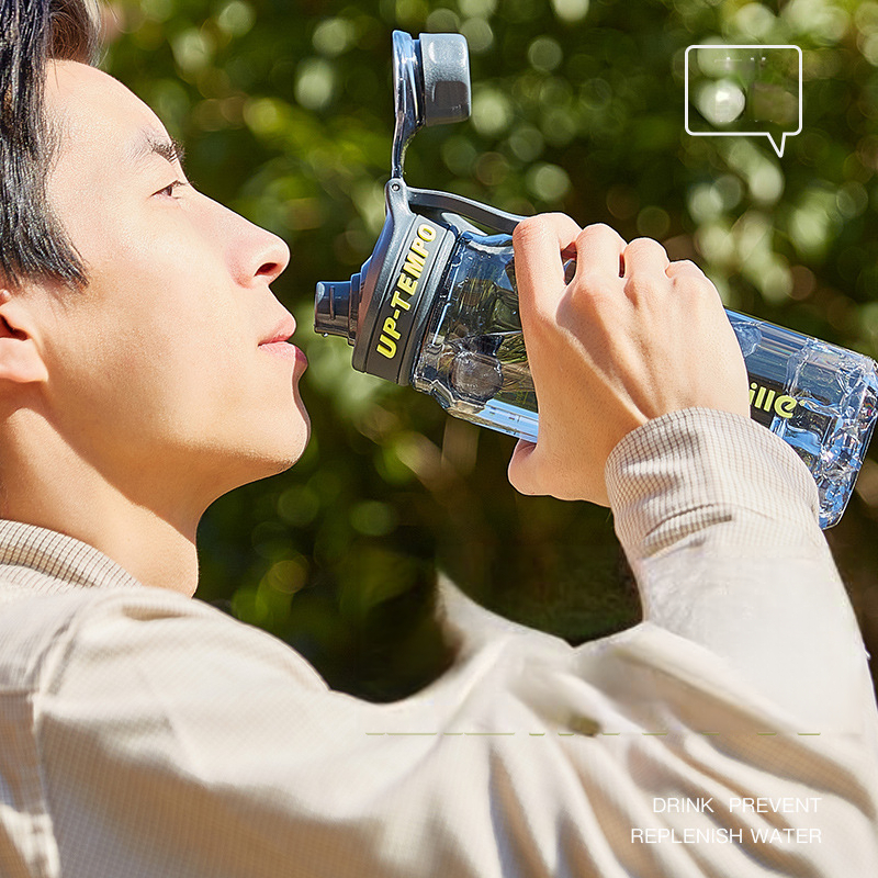 Xile Large Capacity Portable Unisex Tritan Plastic Tea Filter Cup Student Simple Summer Sports Water Bottle_voghion.com