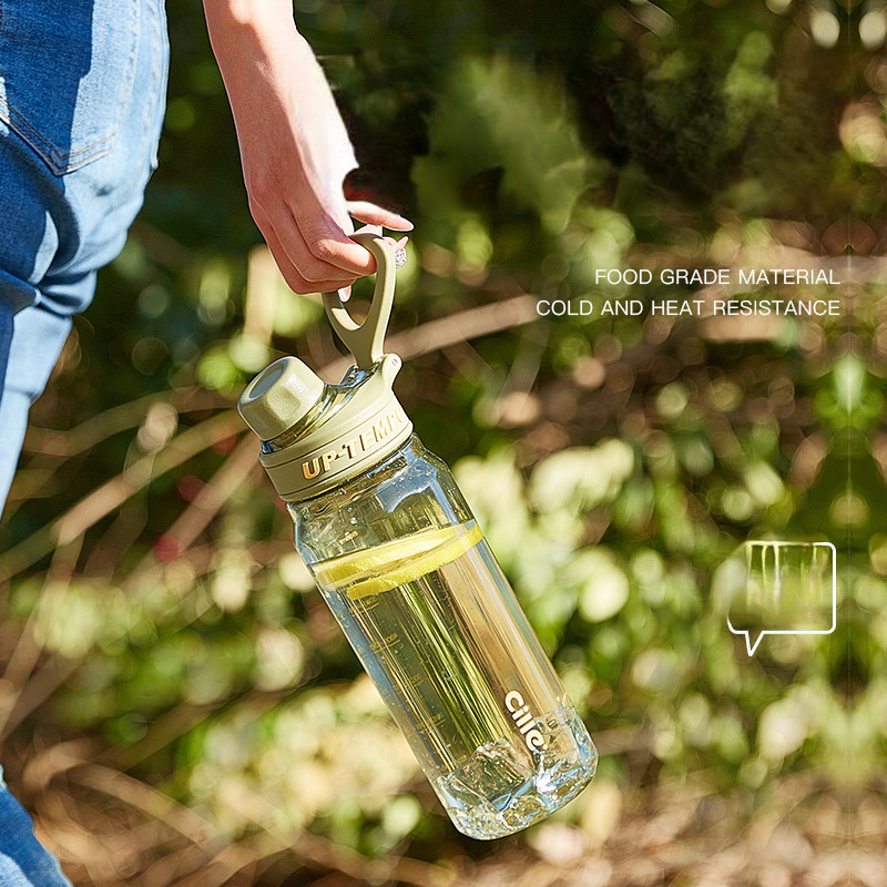 Xile Large Capacity Portable Unisex Tritan Plastic Tea Filter Cup Student Simple Summer Sports Water Bottle_voghion.com