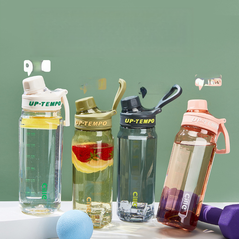 Xile Grote Capaciteit Draagbare Unisex Tritan Plastic Theefilterbeker Eenvoudige Waterfles voor Studenten, Zomersporten_voghion.com