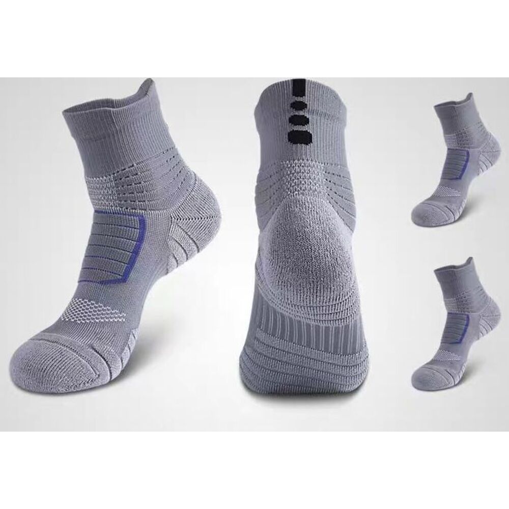 All-season Running Sports Marathon Professional Mid-calf Basketball With Towel Bottom, Thickened, Shock-absorbing,_voghion.com