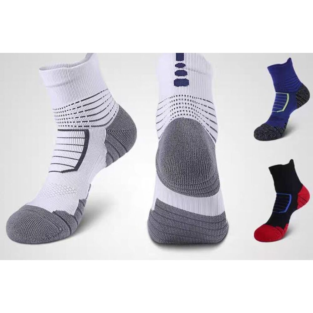 All-season Running Sports Marathon Professional Mid-calf Basketball With Towel Bottom, Thickened, Shock-absorbing,_voghion.com