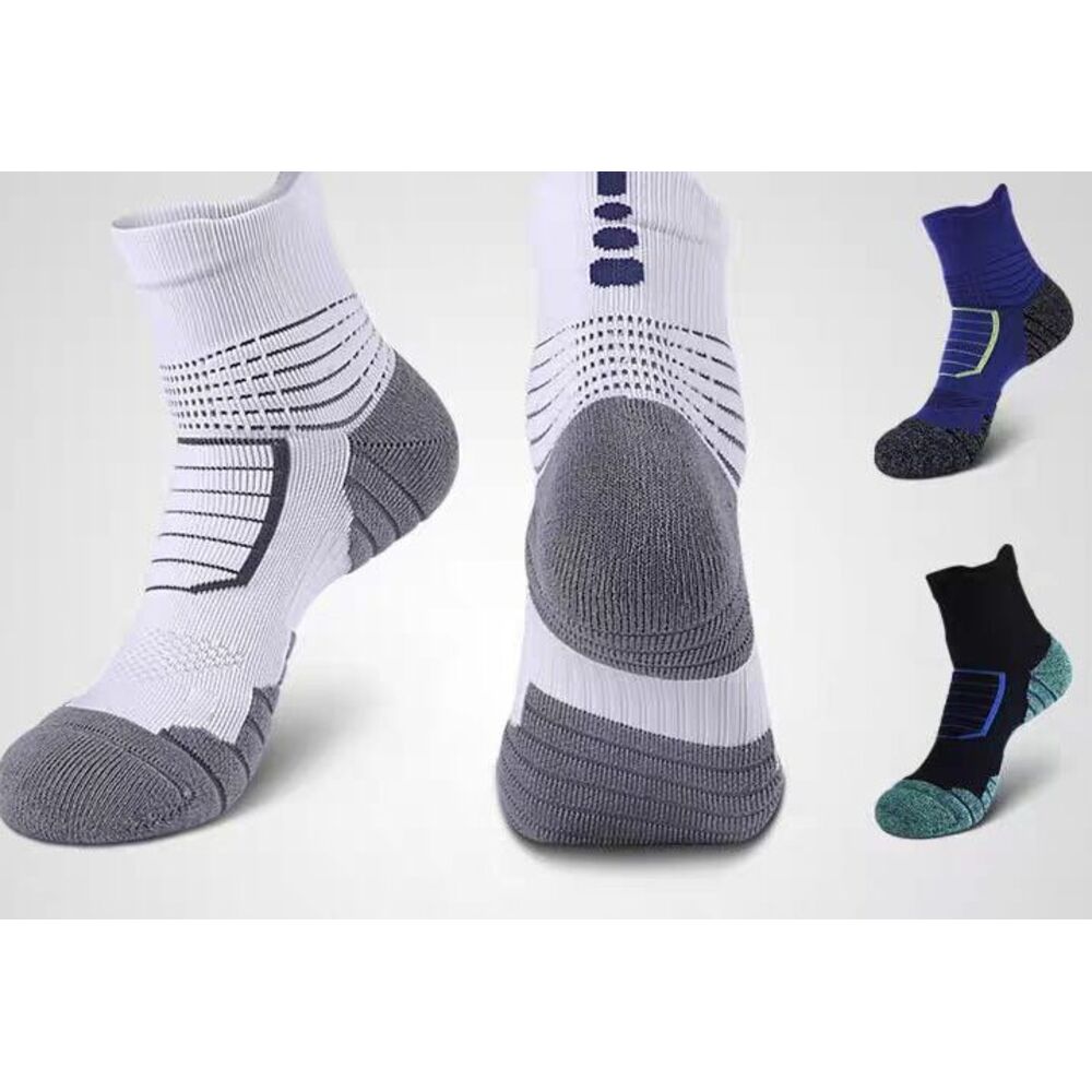 All-season Running Sports Marathon Professional Mid-calf Basketball With Towel Bottom, Thickened, Shock-absorbing,_voghion.com