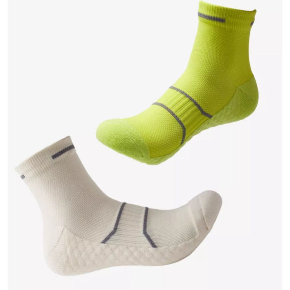 Antibacterial Professional Running Mid-calf Socks With Massage Sole_voghion.com