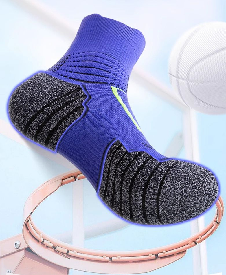 Professional Marathon Running Socks Mid-calf Shock-absorbing_voghion.com
