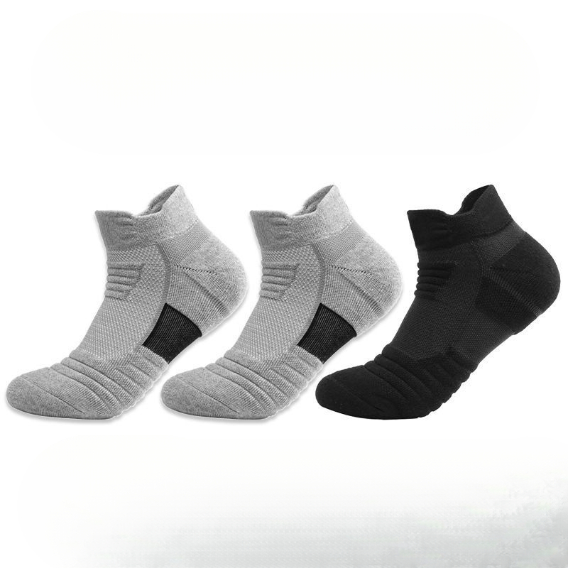 Basketball Short Low Cut Mid Tube Men's Autumn Winter Towel Bottom Super Thick Sports Running Anti Slip Wear Resistant_voghion.com