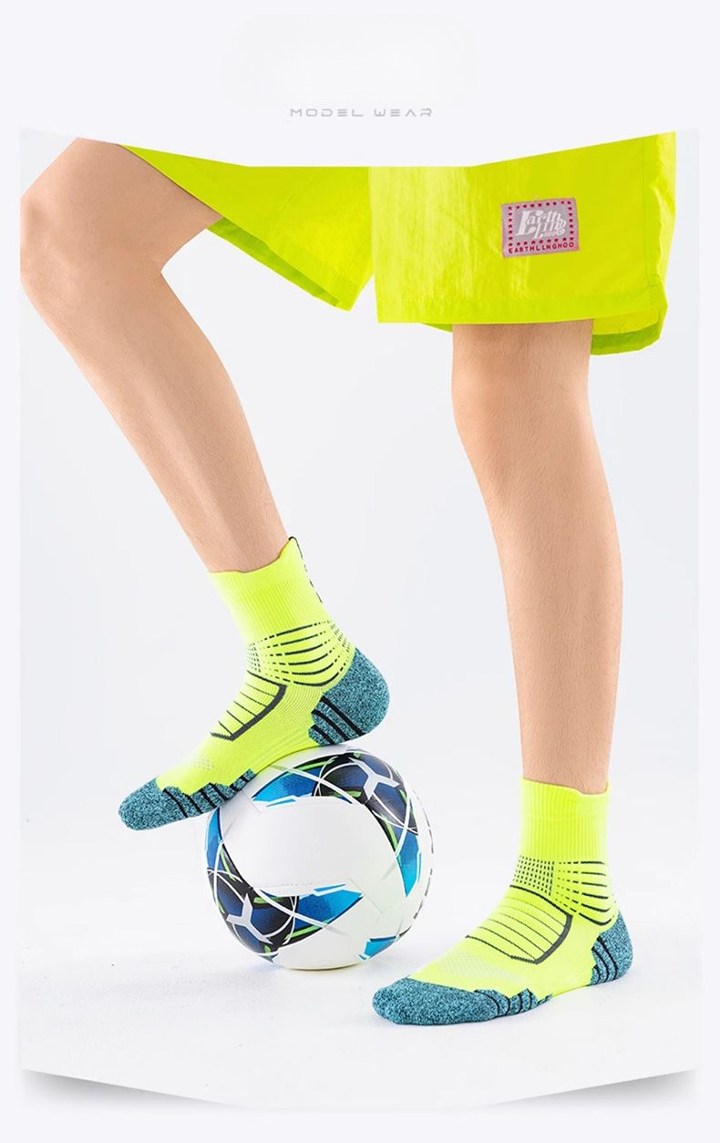 Professional Marathon Running Socks Mid-calf Shock-absorbing_voghion.com