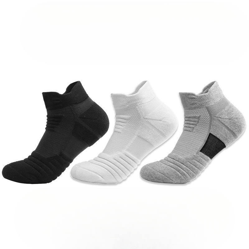 Basketball Short Low Cut Mid Tube Men's Autumn Winter Towel Bottom Super Thick Sports Running Anti Slip Wear Resistant_voghion.com