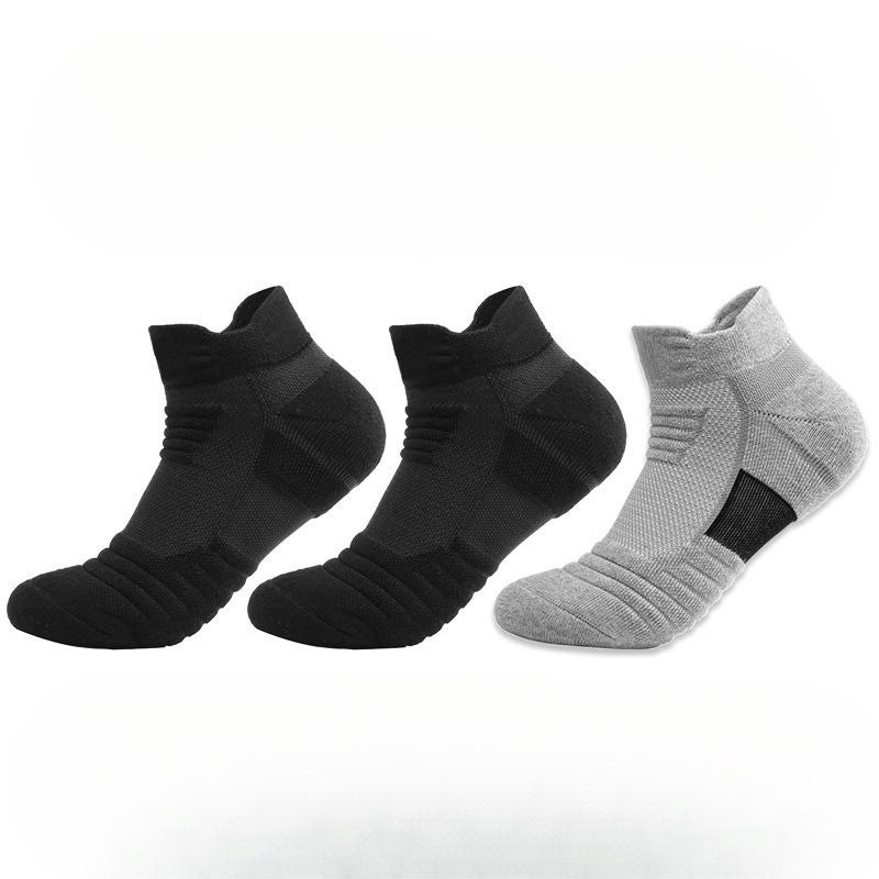 Basketball Short Low Cut Mid Tube Men's Autumn Winter Towel Bottom Super Thick Sports Running Anti Slip Wear Resistant_voghion.com
