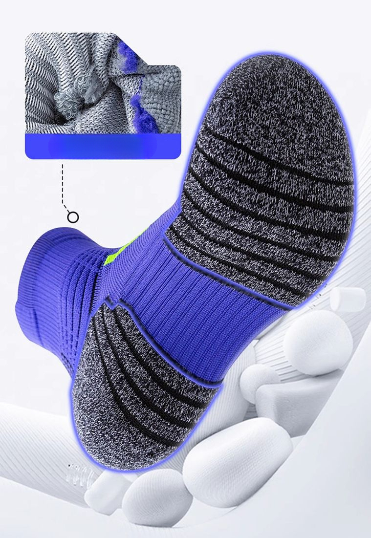 Professional Marathon Running Socks Mid-calf Shock-absorbing_voghion.com