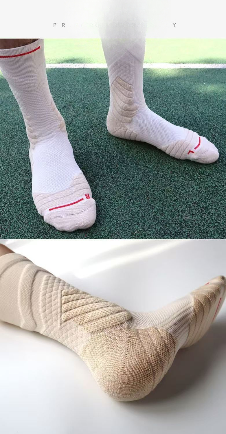 Professional Elite Basketball Socks Non-slip Thickened Cotton_voghion.com