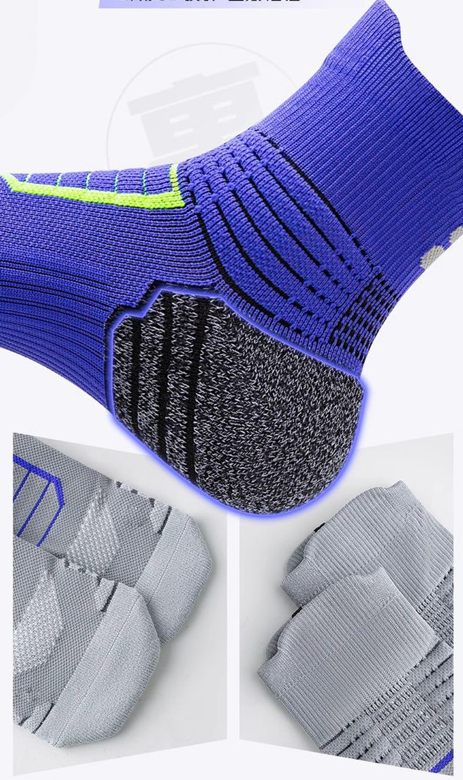 Professional Marathon Running Socks Mid-calf Shock-absorbing_voghion.com