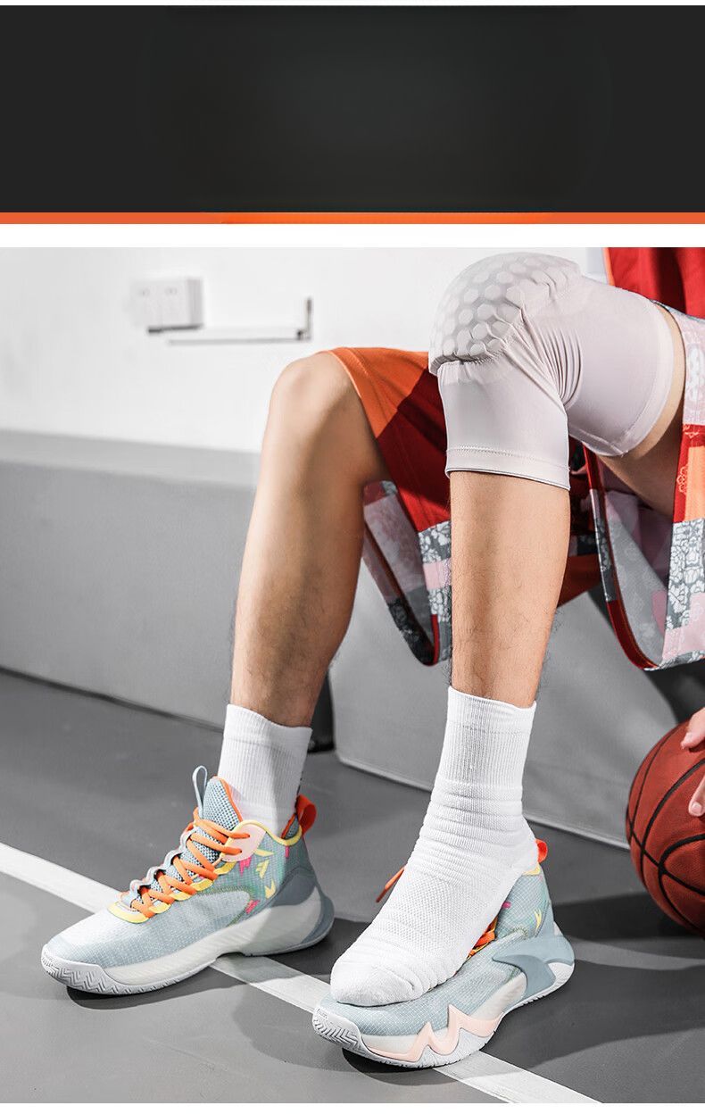 Herrsportstrumpor för basket och löpning halkfria med dämpning_voghion.com