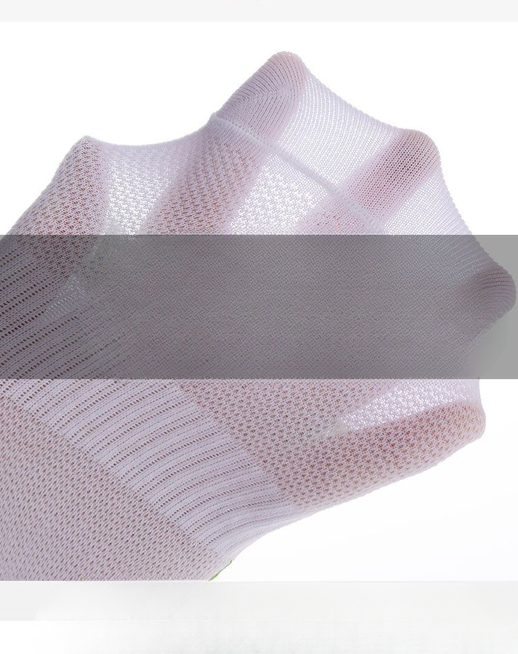 Pure Running Socks, Summer Thin Men's Mid-length 100% Cotton Anti-odor Sweat-absorbing Sports Long Socks_voghion.com
