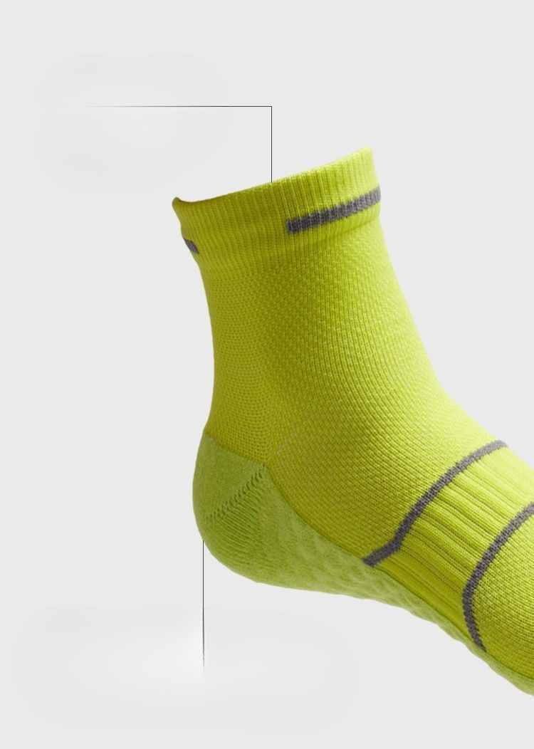 Antibacterial Professional Running Mid-calf Socks With Massage Sole_voghion.com