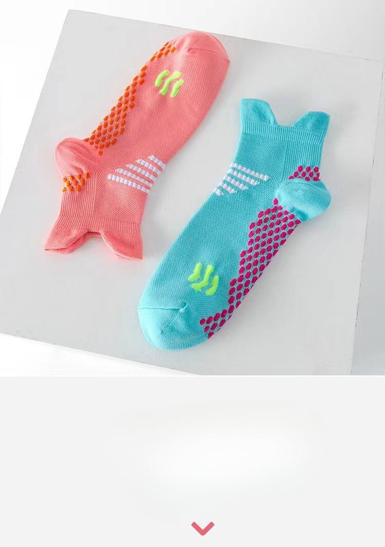 Thin Non-slip Running Socks For Fitness Badminton And Training_voghion.com