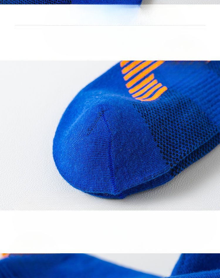 Pure Running Socks, Summer Thin Men's Mid-length 100% Cotton Anti-odor Sweat-absorbing Sports Long Socks_voghion.com