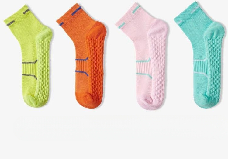 Antibacterial Professional Running Mid-calf Socks With Massage Sole_voghion.com