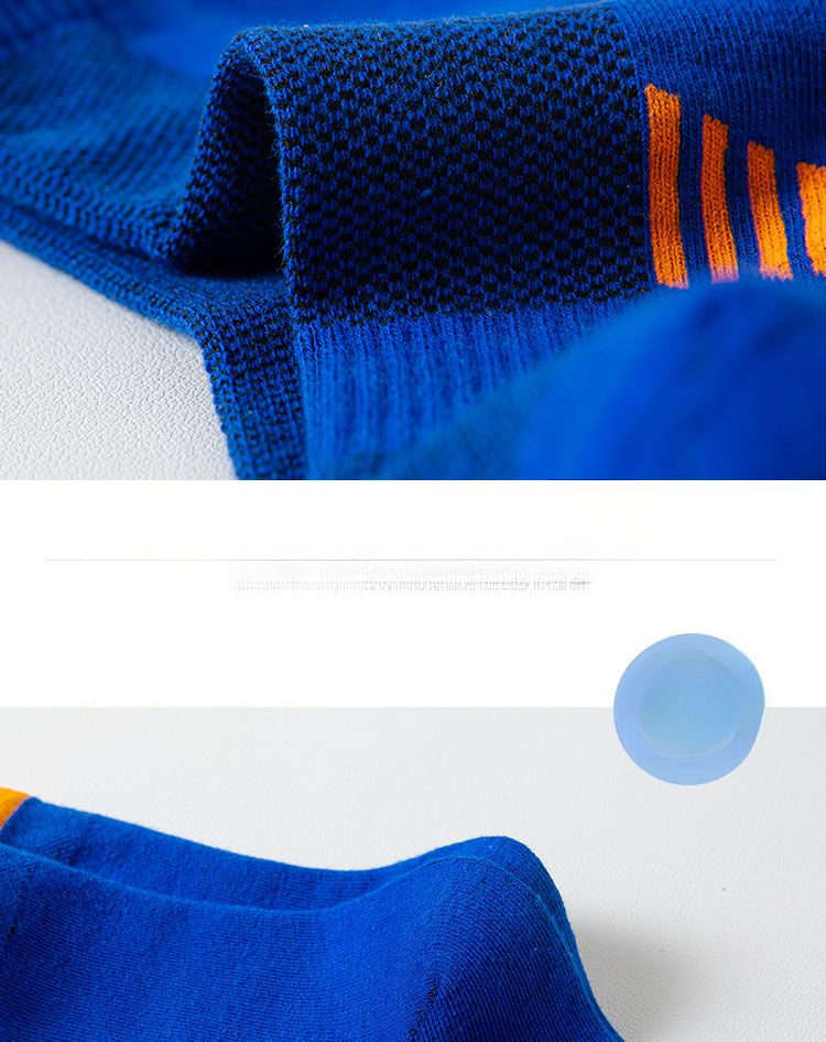 Pure Running Socks, Summer Thin Men's Mid-length 100% Cotton Anti-odor Sweat-absorbing Sports Long Socks_voghion.com