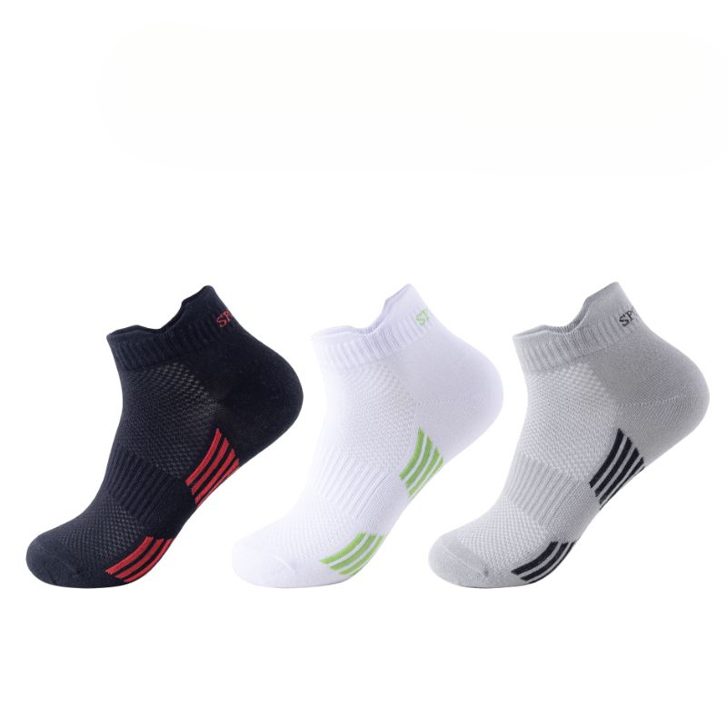 100% Pure Cotton High-quality Short Mesh Professional Sports Socks, All-cotton, Odor-resistant, Sweat-absorbent,_voghion.com