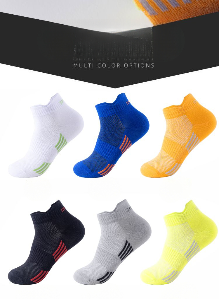 Professional Cotton Running Socks Breathable And Sweat Absorbent_voghion.com