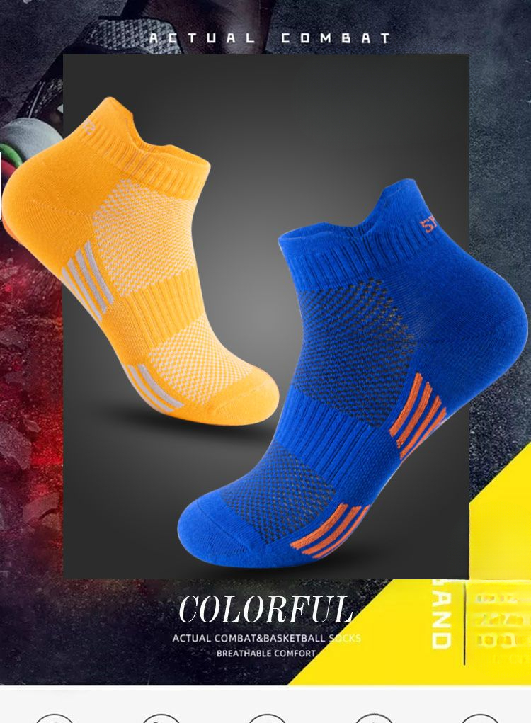 Professional Cotton Running Socks Breathable And Sweat Absorbent_voghion.com
