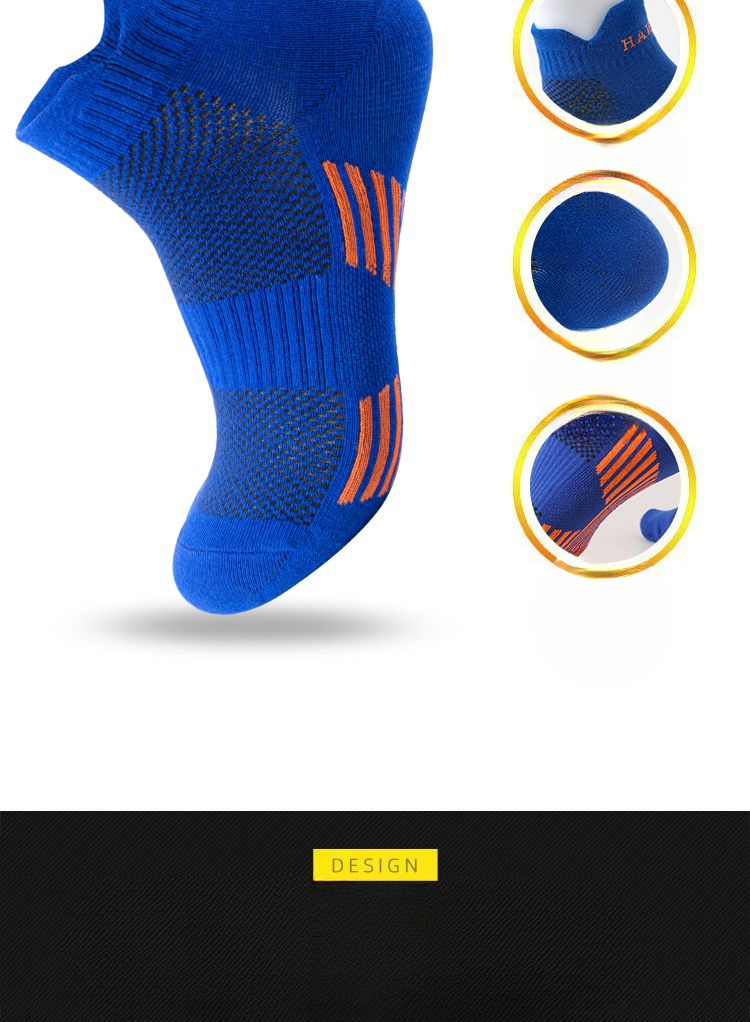 Professional Cotton Running Socks Breathable And Sweat Absorbent_voghion.com