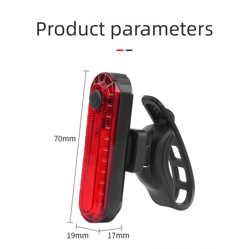 [Permanent] Bicycle Tail Heart-Shaped Charging Road Warning Light Mountain Bike Night Riding Cycling Equipment_voghion.com