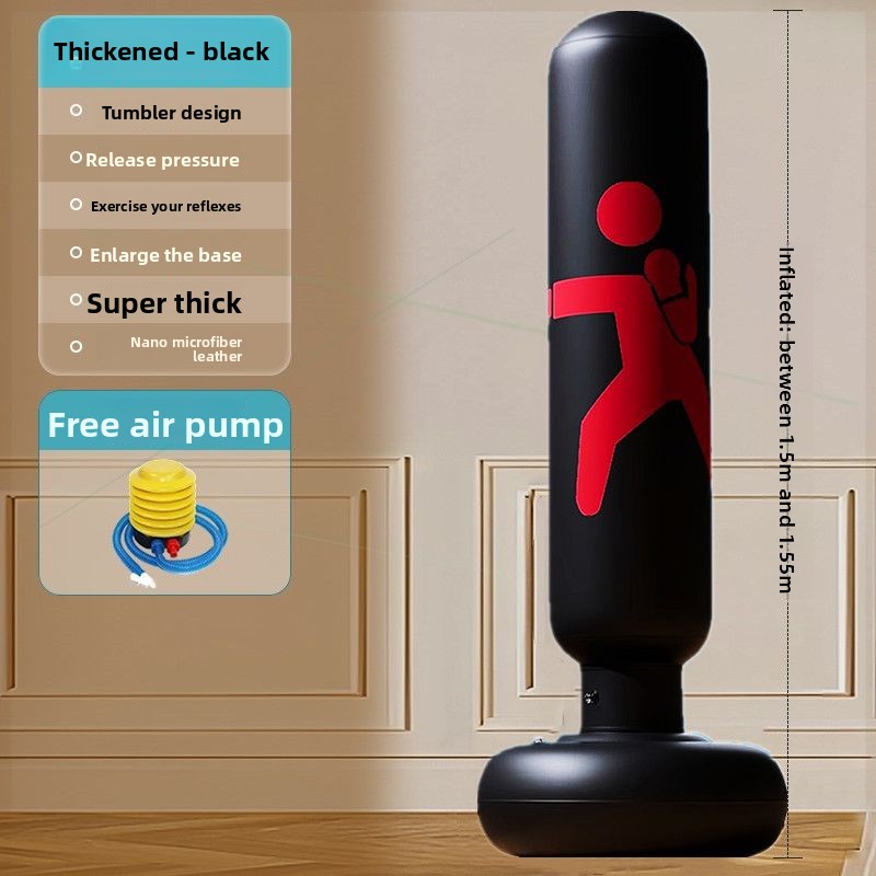 Thickened Kids Inflatable Punching Bag, Free Standing Boxing Sandbag, Home Fitness Training Toy_voghion.com