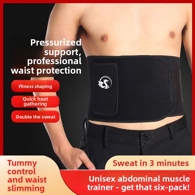 Sauna Sweat Waist Trainer For Fat Burning, Body Shaping & Warmth, Unisex Fitness Belt For Running_desvips.com