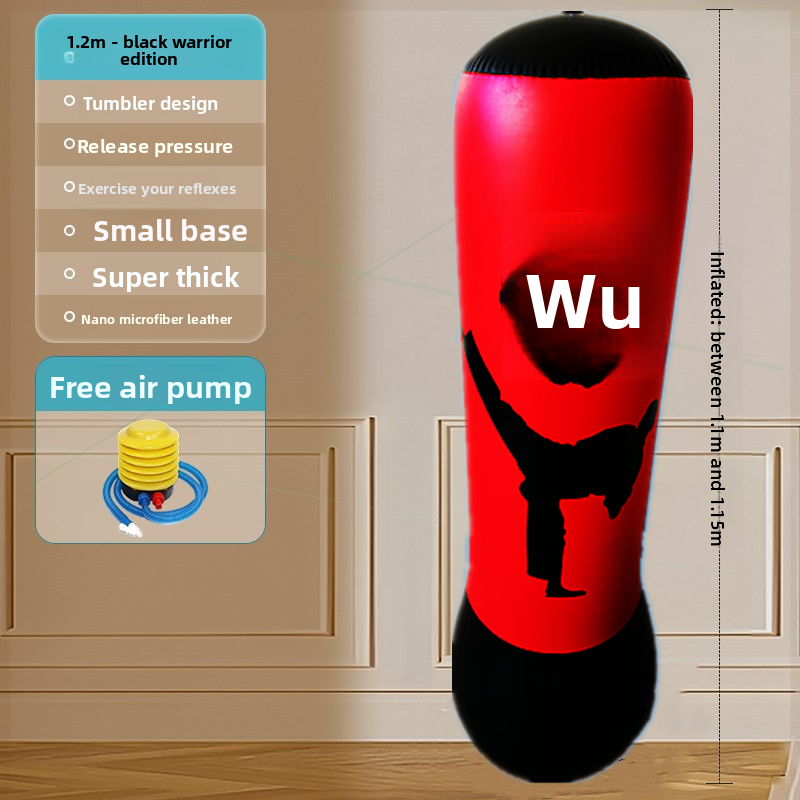 Thickened Kids Inflatable Punching Bag, Free Standing Boxing Sandbag, Home Fitness Training Toy_voghion.com