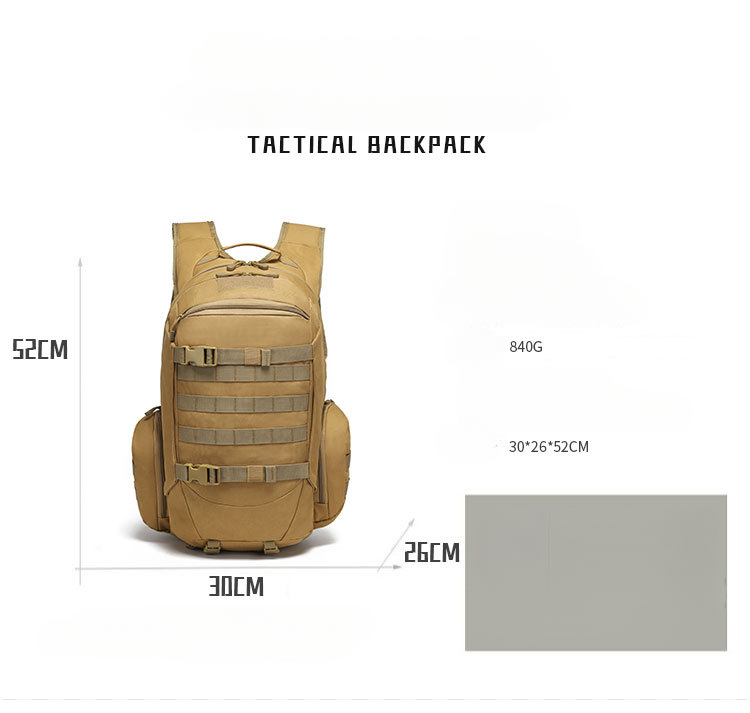 Outdoor Backpack Men's School Travel Large Capacity Business Trip Luggage Anti-Scratch Wear-Resistant Mountaineering Bag_desvips.com