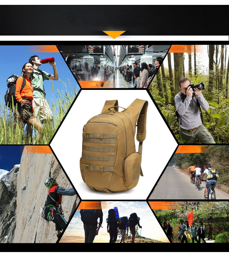 Outdoor Backpack Men's School Travel Large Capacity Business Trip Luggage Anti-Scratch Wear-Resistant Mountaineering Bag_desvips.com